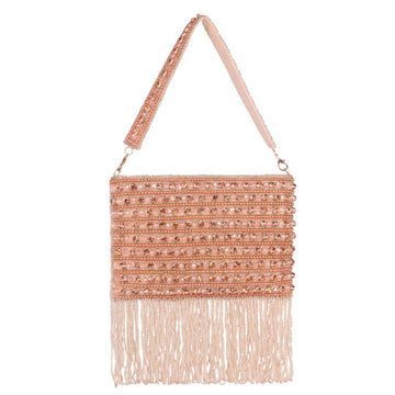 Women's Beaded Fringe Handbag
