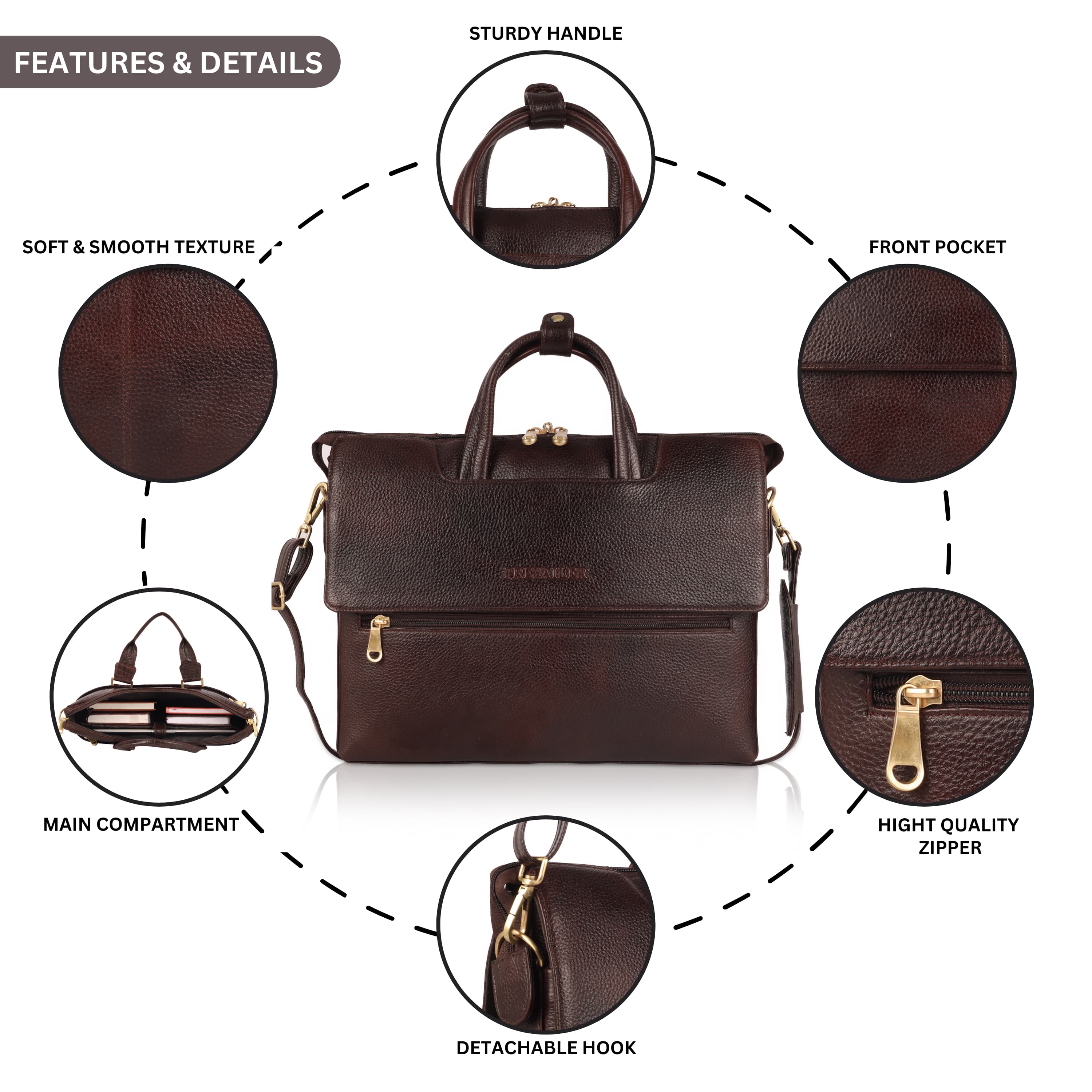 Double Flap Messenger Bag