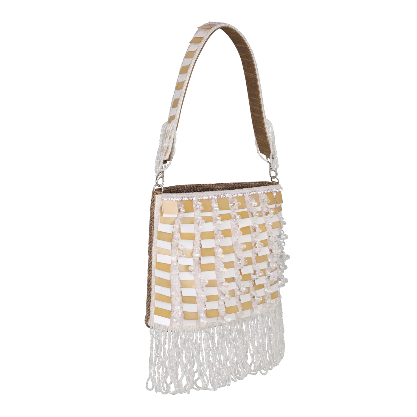 Beaded Fringe Party Clutch for Women