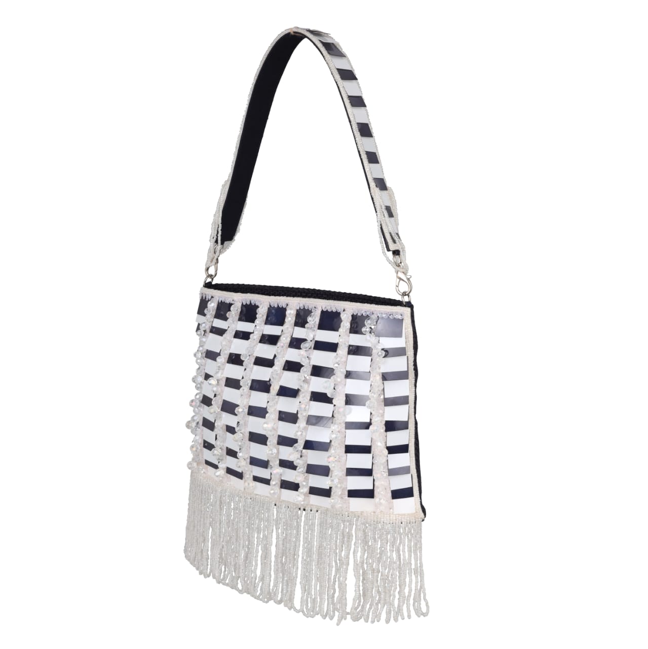 Beaded Fringe Party Clutch for Women