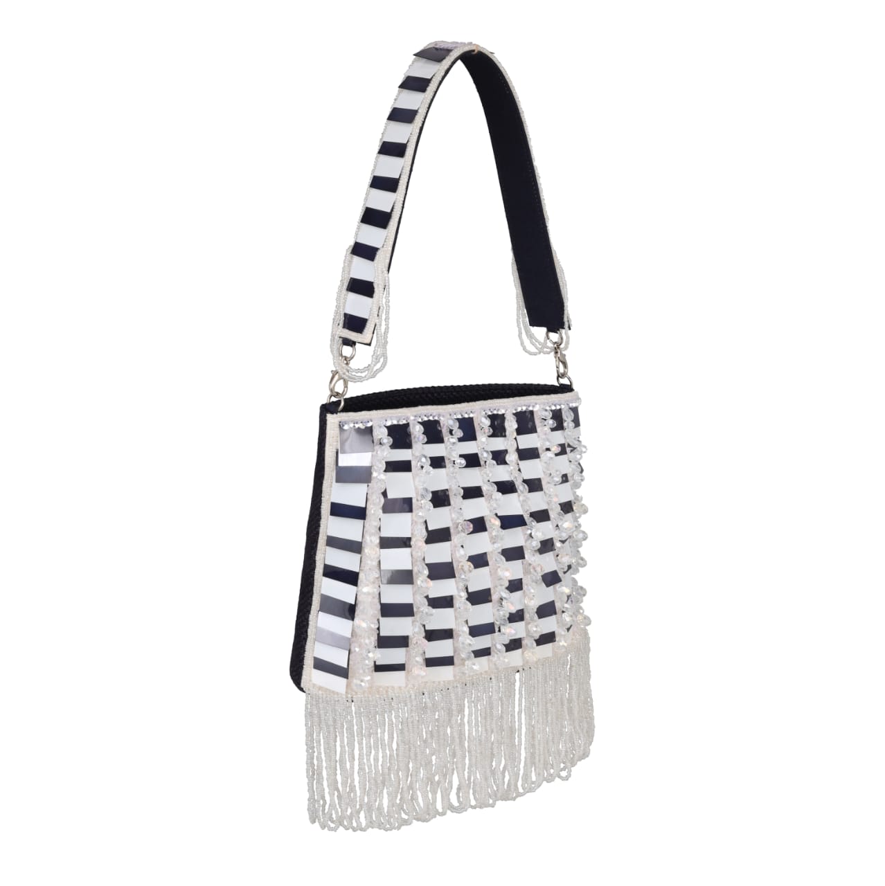 Beaded Fringe Party Clutch for Women