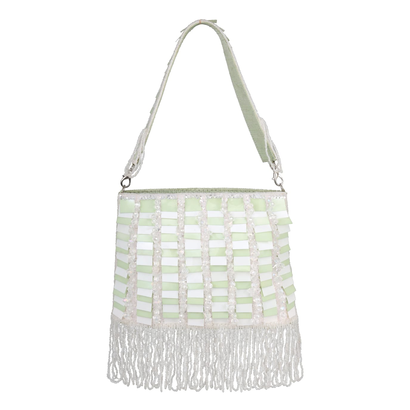 Beaded Fringe Party Clutch for Women