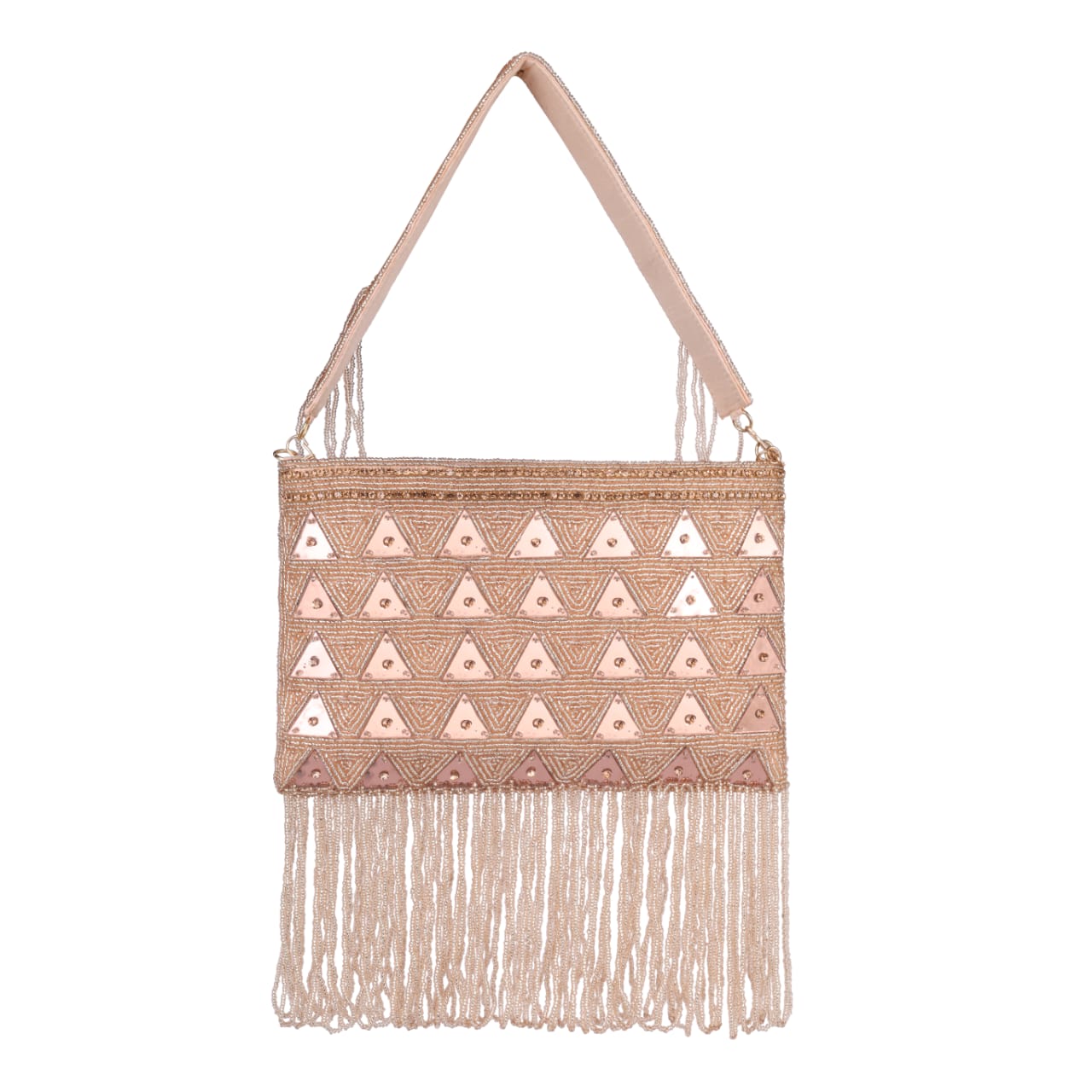Beaded Fringe Party Clutch for Women