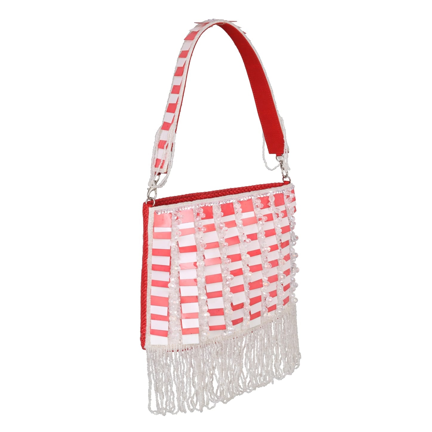Beaded Fringe Party Clutch for Women