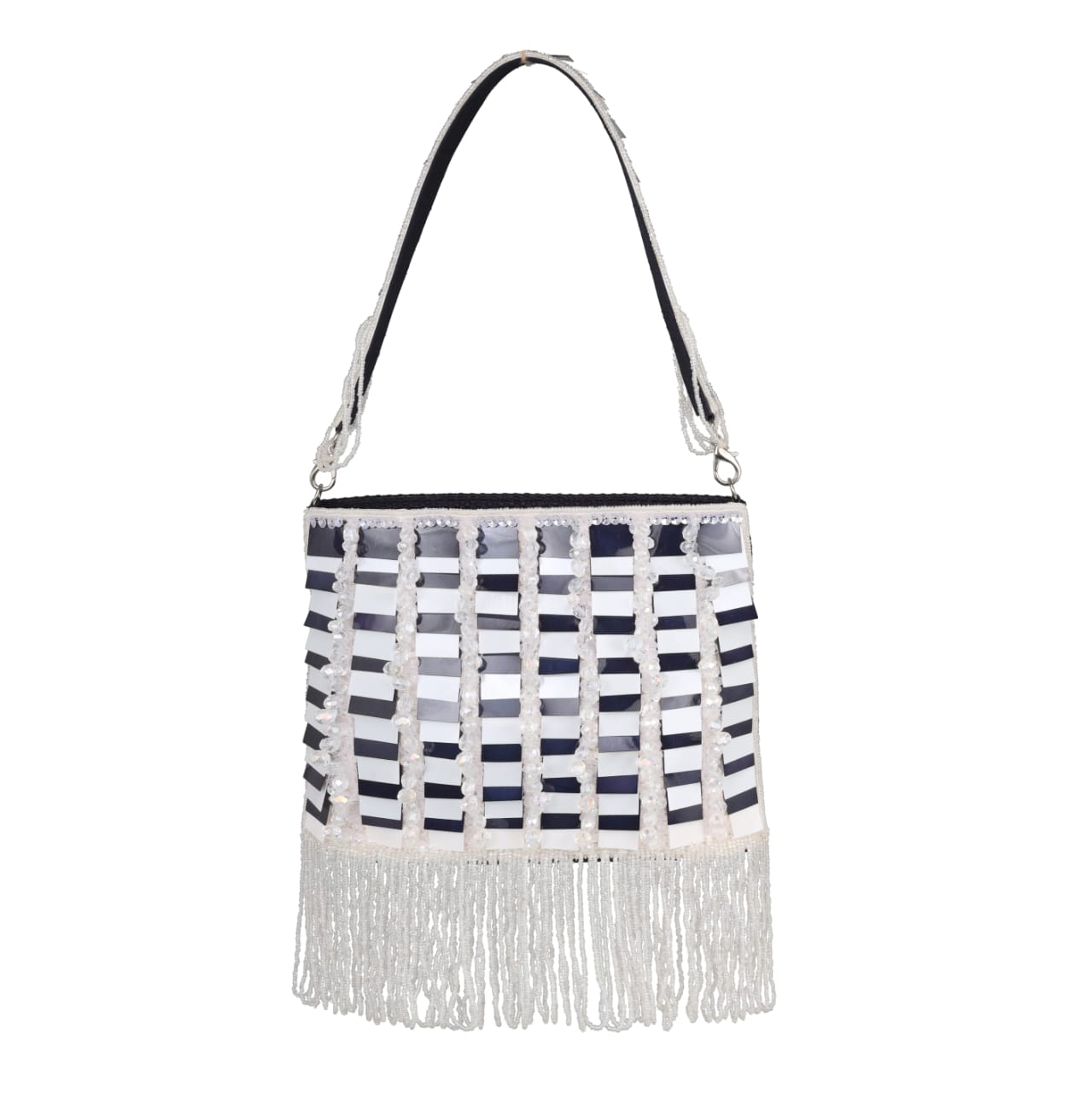 Beaded Fringe Party Clutch for Women